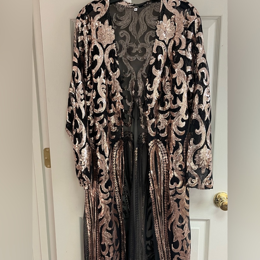 Red Dot Boutique long sequins duster
